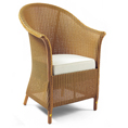 Lloyd Loom of Spalding Belvoir Armchair with Skirt and Drop-in Seat C002D